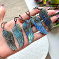 Labradorite Wing Pendant - 1 piece