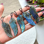 Labradorite Wing Pendant - 1 piece