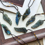 Labradorite Wing Pendant