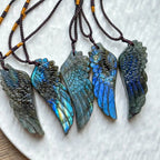 Labradorite Wing Pendant