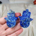 Lapis Lazuli Hamsa Hand Figurine