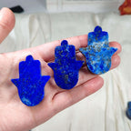 Lapis Lazuli Hamsa Hand Figurine