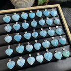 Larimar Heart Pendant - 1 piece