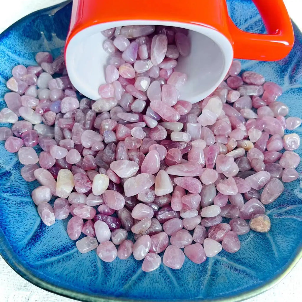 Natural Pink Purple Crystal Chips Polished Rose Quartz Gravel for DIY Resin Plant Decor