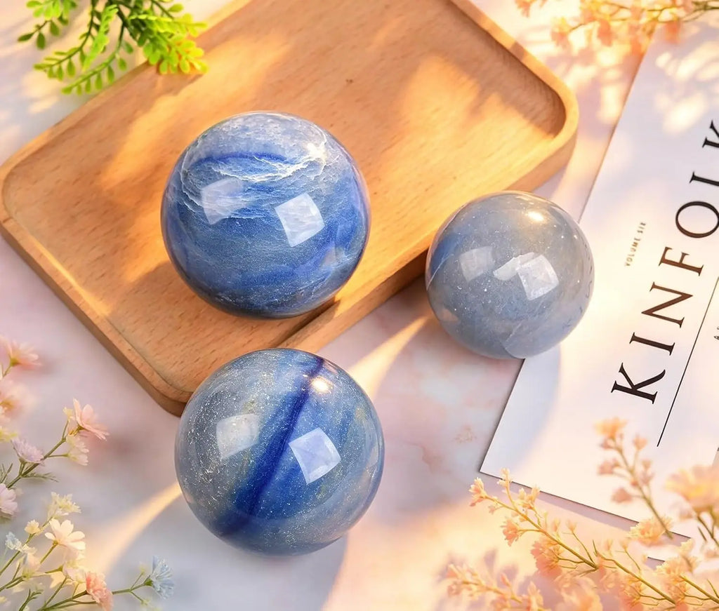 Blue Aventurine Sphere Lot
