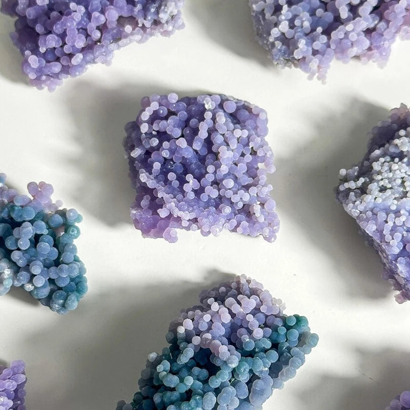 Natural Purple Grape Agate Crystal Raw Rough Stone for Decorative Purpose