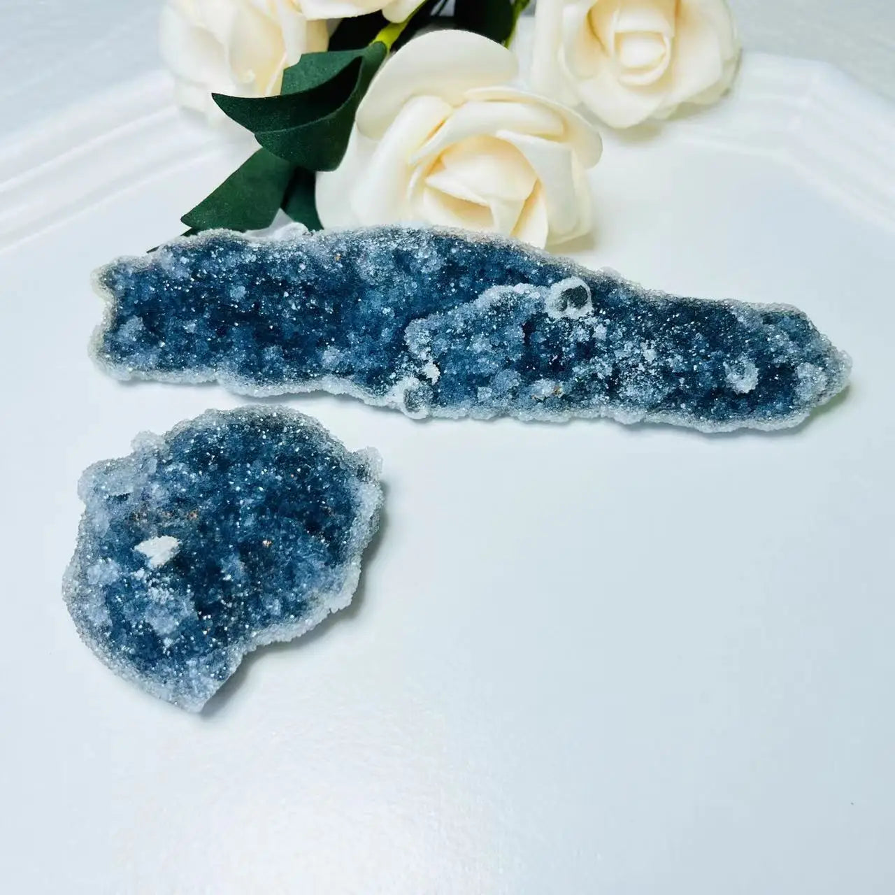 Natural Raw Druzy Sphalerite Mineral Specimen Crystal Stone for Home Decor Gift