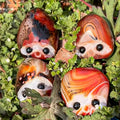 Sardonyx Hedgehog Crystal Carving — Sardonyx