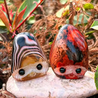 Sardonyx Hedgehog Crystal Carving