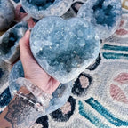 Blue Celestite Geode Cluster - 1 kg Lot