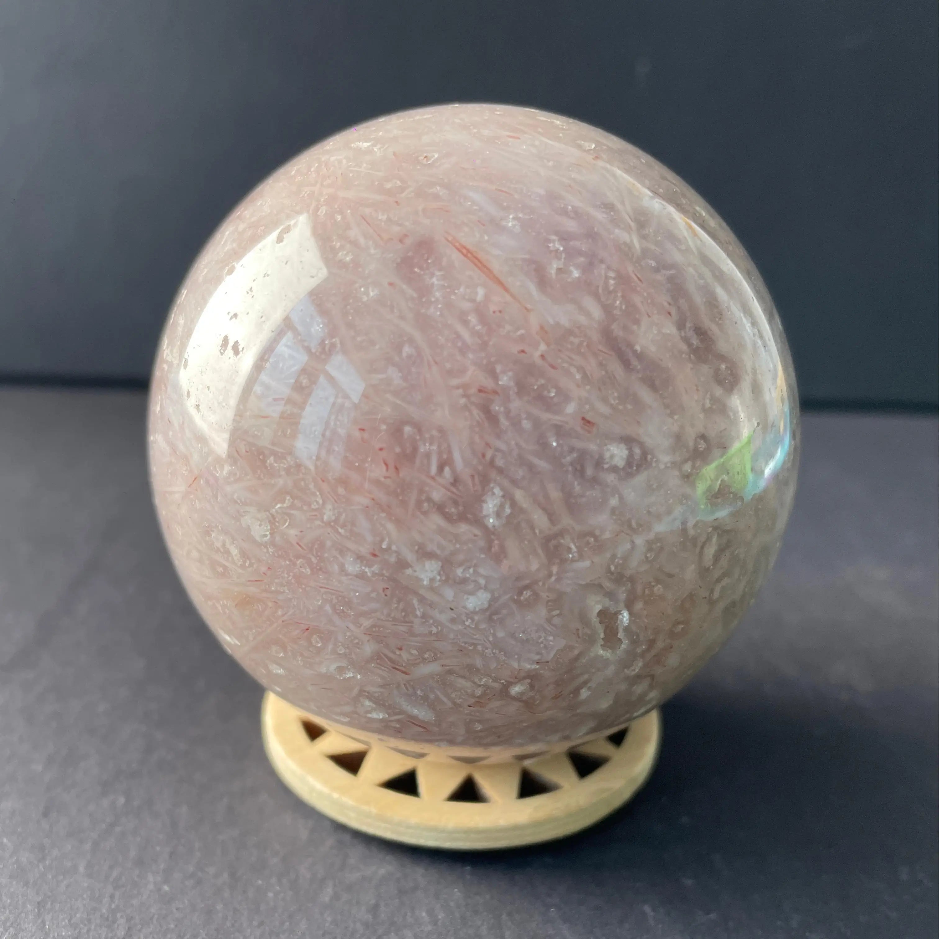 Pink Amethyst Crystal Balls for Home Decor & Fashion Trend-MT Brand