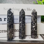 Black Crazy Lace Agate Tower
