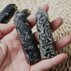 Black Crazy Lace Agate Tower