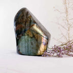 Polished Blue Flash Natural Labradorite Freeform Stone for Crystal Gifts