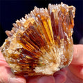 Polished Natural Crystal Mineral Specimen Raw Stone Amber Calcite for Decor