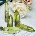 Polished Natural Stone Point Smokey Quartz Citrine Crystal Towers for Crafts Gift Collection