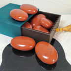 Premium Quality Natural Red Jasper Palm Stone for & Home Decoration