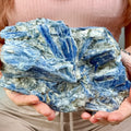 Quartz Specimen Natural Stone Crystal Cluster Quartz Raw Mineral Specimen Blue Kyanite