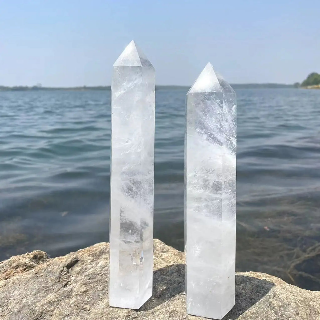 Clear Quartz Generator Tower Lot - 1 kg