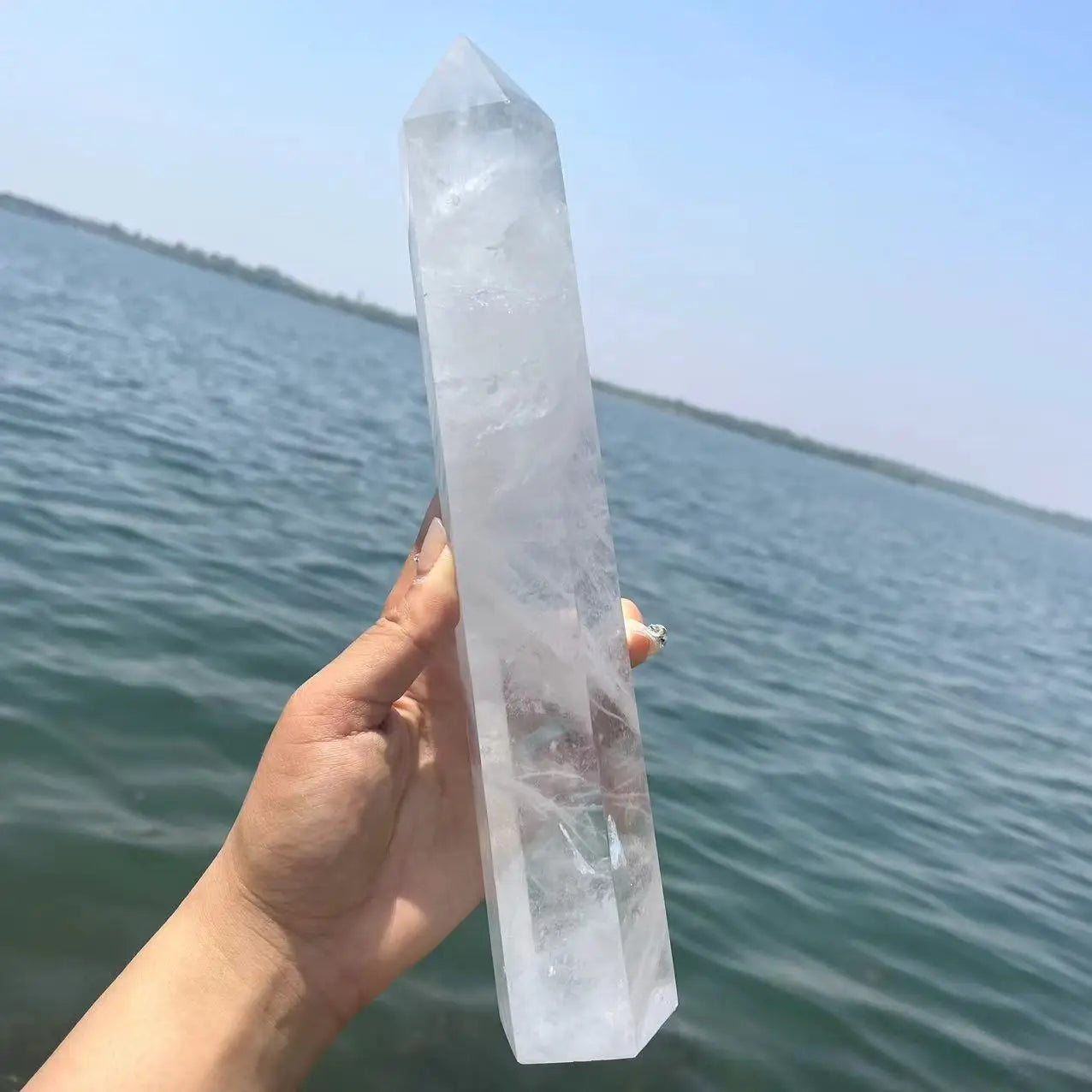 Clear Quartz Generator Tower Lot - 1 kg