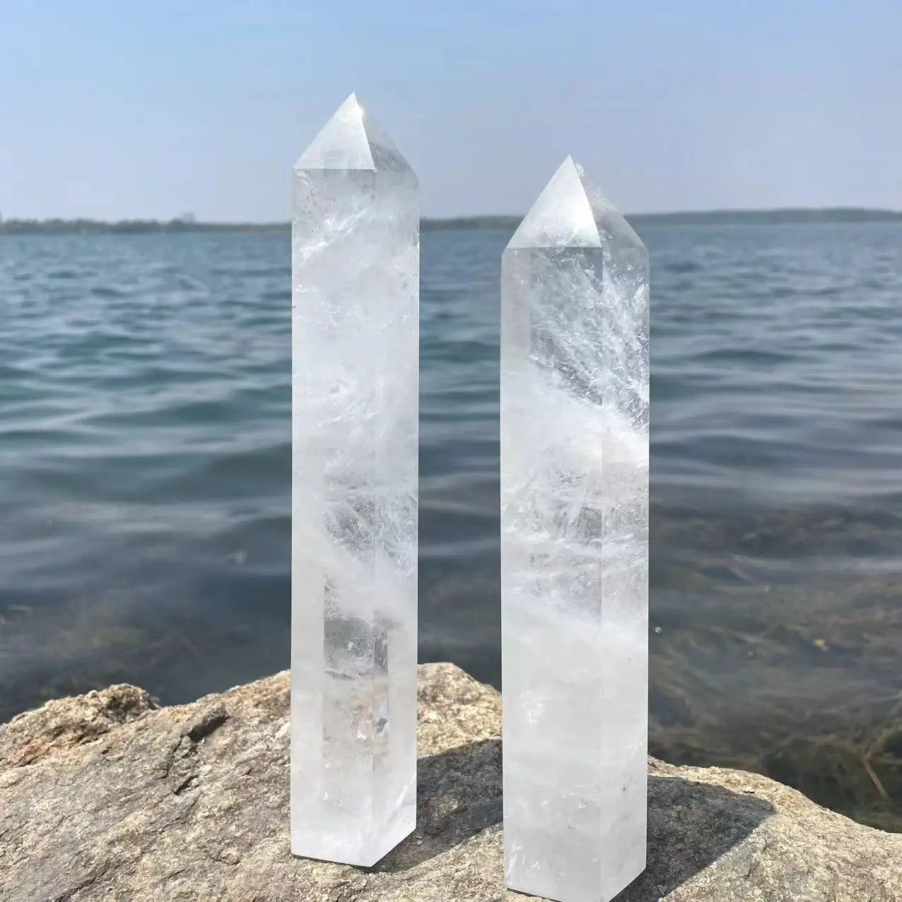 Clear Quartz Generator Tower Lot - 1 kg
