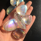 Rainbow Clear Quartz Tumbled Crystal Stones for &