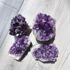 Small Size Natural Amethyst Druzy Cluster Raw Purple Crystal Mineral Specimen
