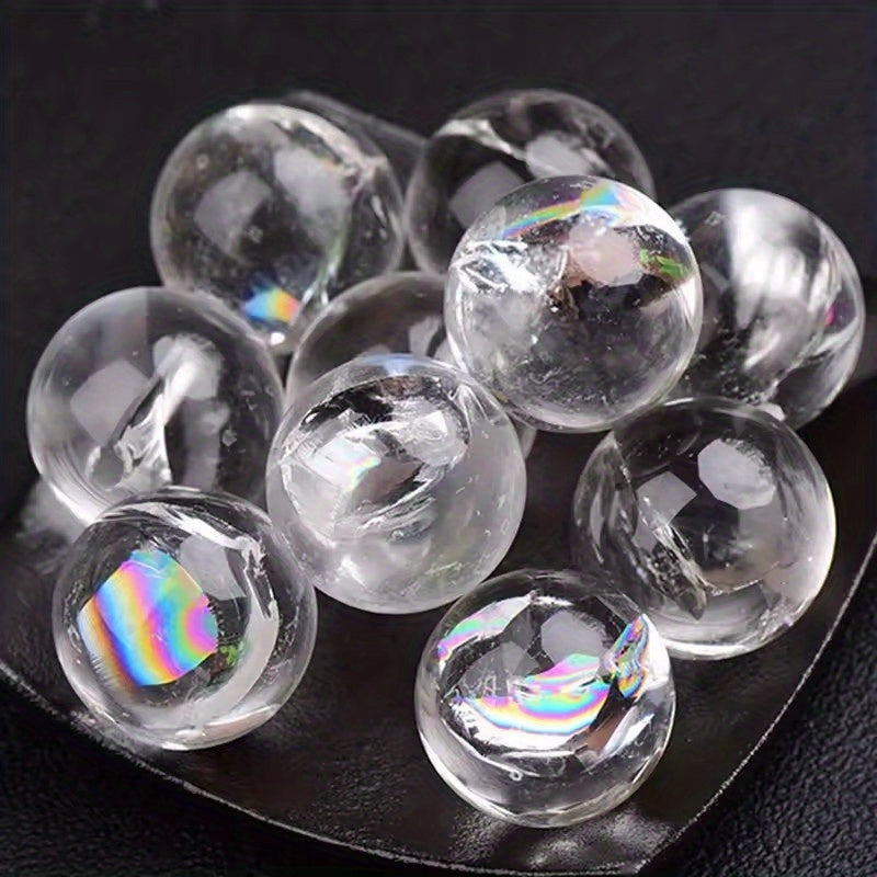 Rainbow Clear Quartz Sphere - assortment view