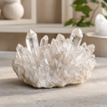 Raw Clear Quartz Cluster Decor