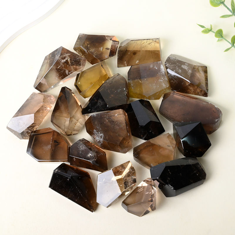 Smoky quartz crystal freeform product view