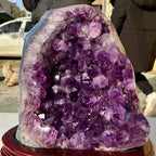 Uruguay amethyst geode cluster stand product view