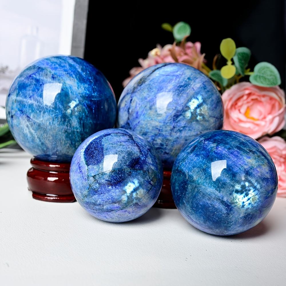 Purple blue moonstone sphere product view 2