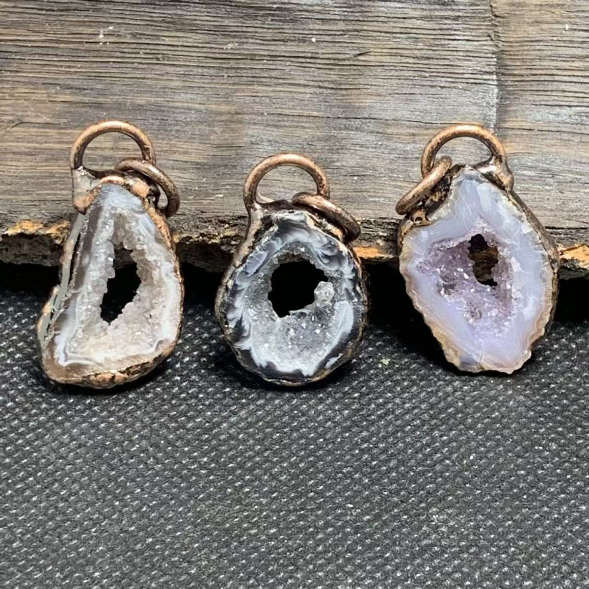 Natural Amethyst and Agate Pendant for Jewelry product view 2
