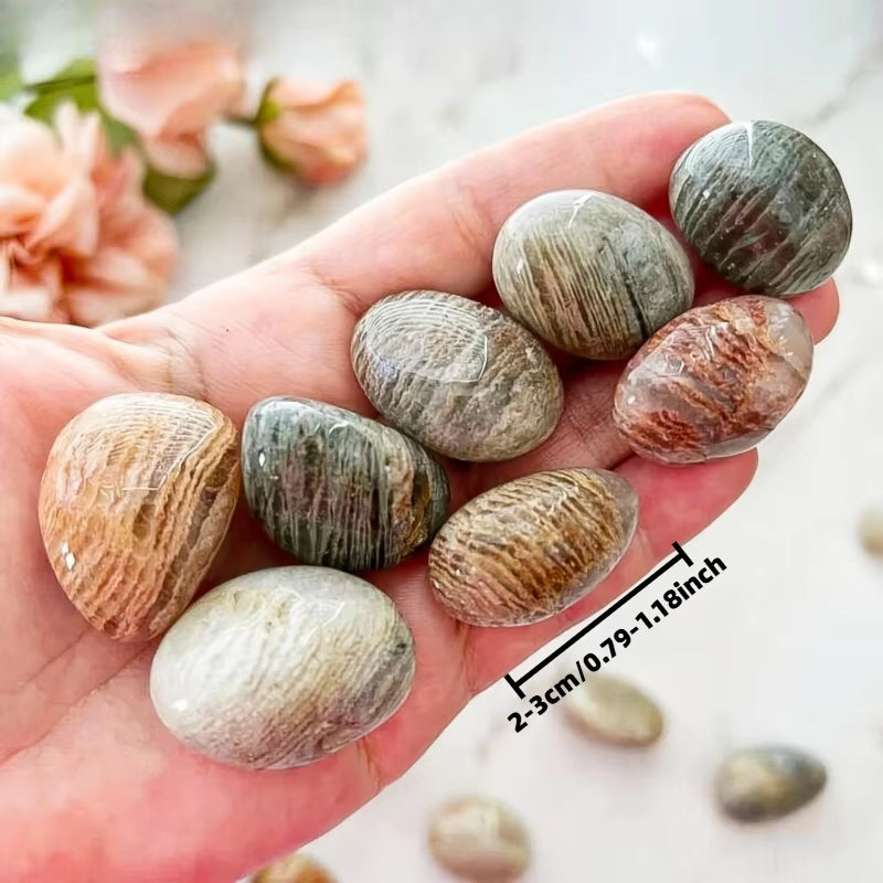 Garden quartz tumbled stones product view 2