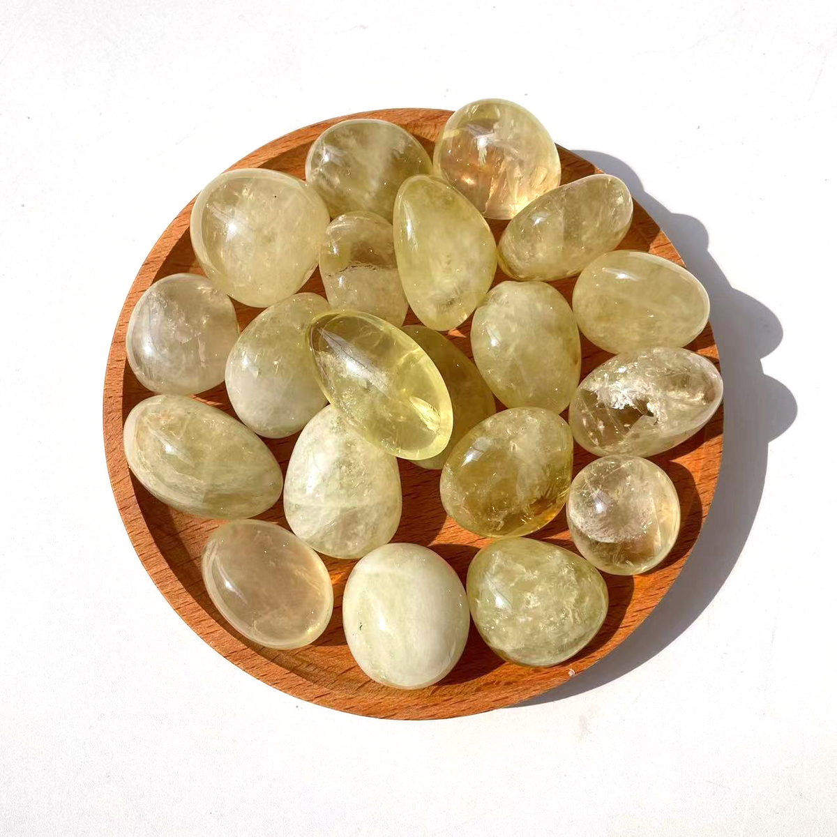 Natural Citrine and Quartz Tumbled Stones for Home Decor product view 3